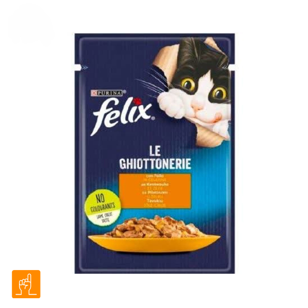 Felix-Appetizing-Pieces-Chicken-In-Jelly پوچ گربه بالغ مرغ در ژله فلیکس