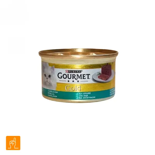 Gourmet-Gold-Rabbit-Pate کنسرو گربه پته خرگوش گورمت گلد