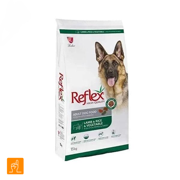 Reflex-Adult-Lamb-Rice-Vegetable-Dog غذای سگ بالغ بره برنج و سبزیجات رفلکس ۳ کیلویی