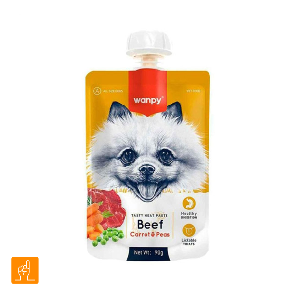 Wanpy-Beef-Carrot-Pea-Dog-Pudding پودینگ سگ گوشت ونپی