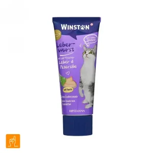 تشویقی گربه وینستون (Winston) مدل سوسیس طعم جگر و جعفری – بدون قند