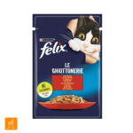 پوچ گربه فلیکس با طعم گوشت گاو در ژله Felix Beef in Jelly