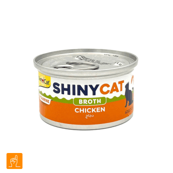 GimCat Shiny Cat Food Chicken in broth کنسرو گربه شاینی کت مرغ در سس جیم کت